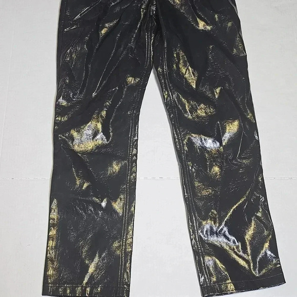 Abercrombie & Fitch The‎ 90's Straight Ultra High Rise Vegan Leather Pants - Picture 4 of 14